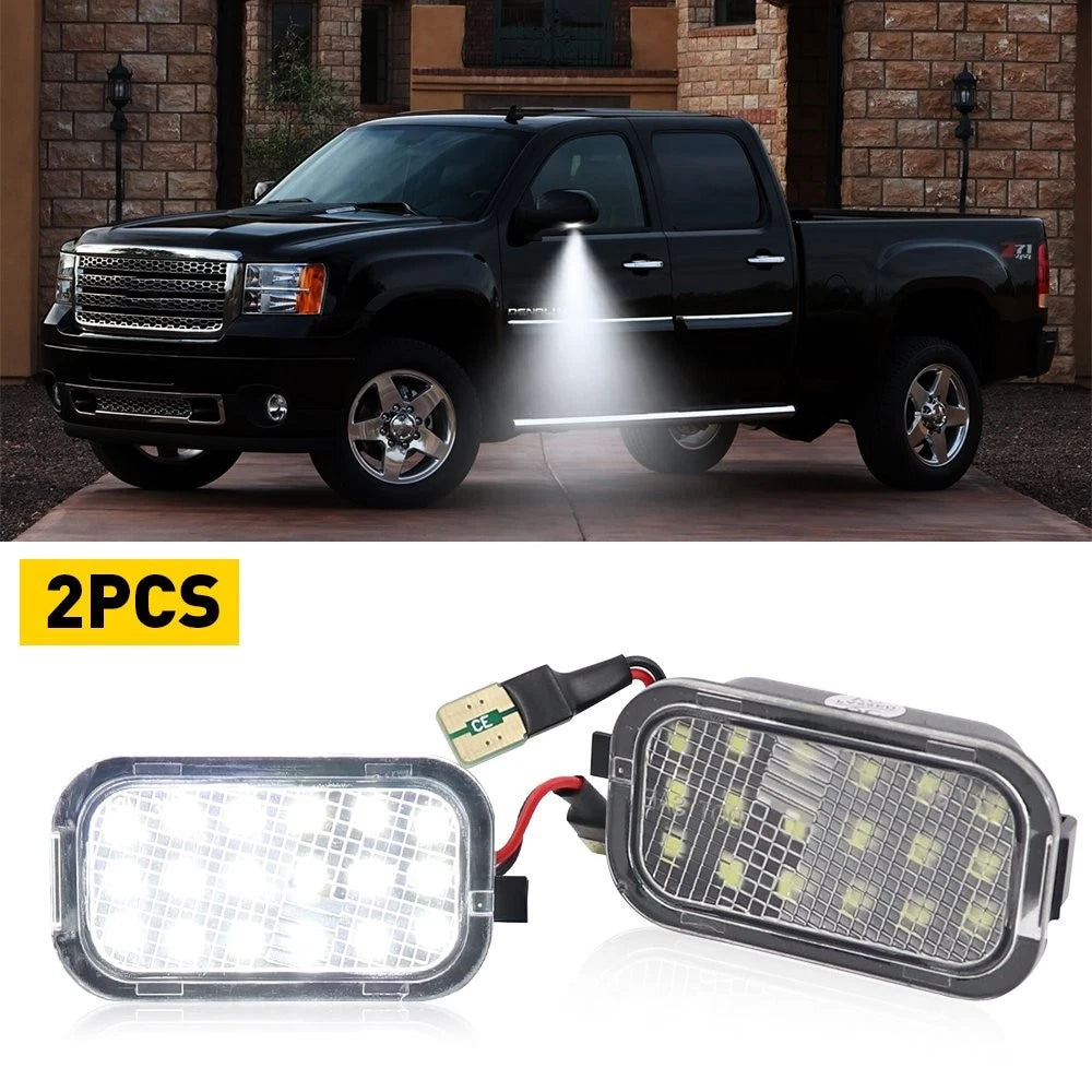 AUXITO LED Side Mirror Towing Puddle Light for GMC Sierra Yukon Chevy Silverado (2014–2023)