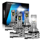 2X NOVSIGHT 9005 + H11 LED Headlight Bulbs Kit for