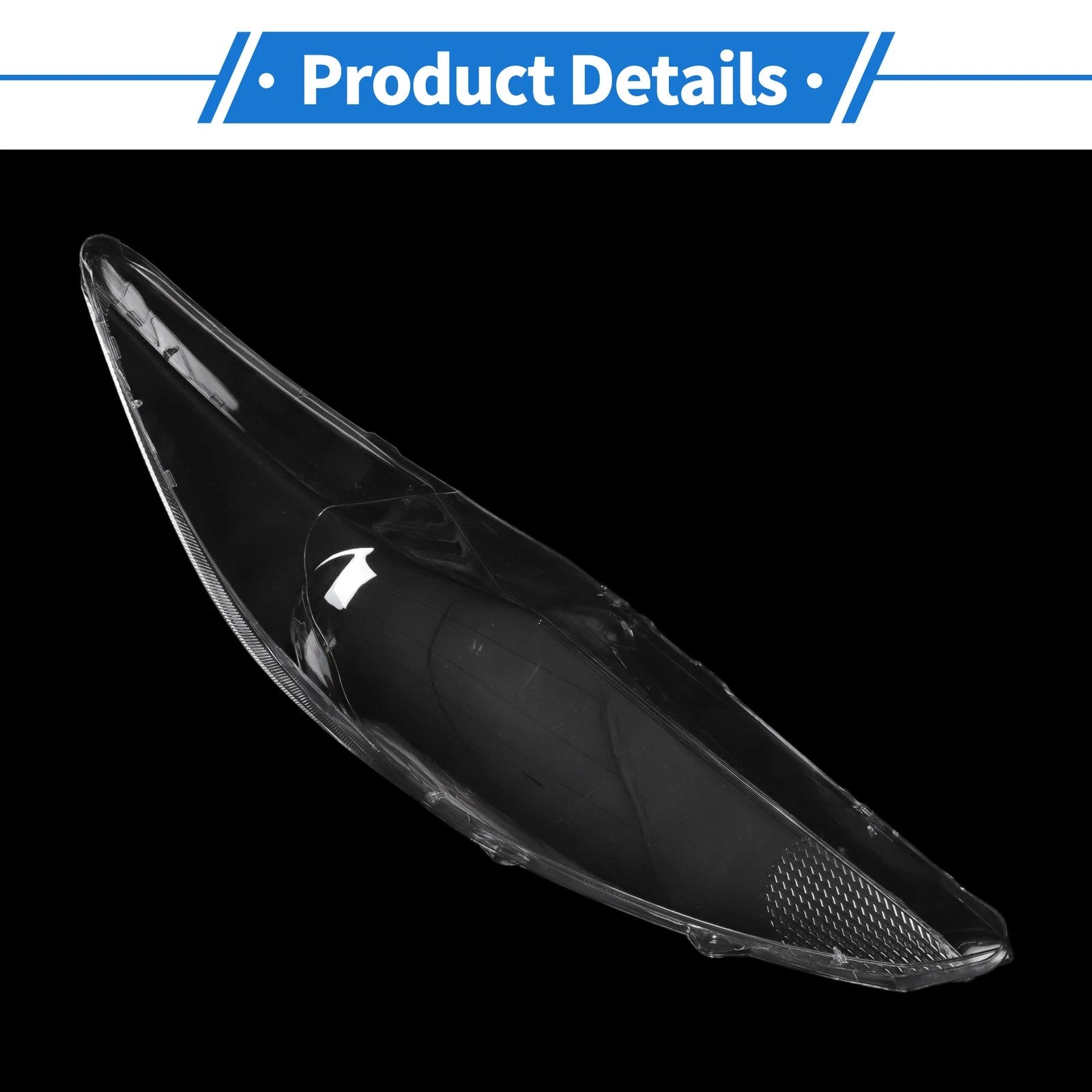 1 Pcs Headlight Lens Cover for Ford Fiesta (2009–2012) PC Clear