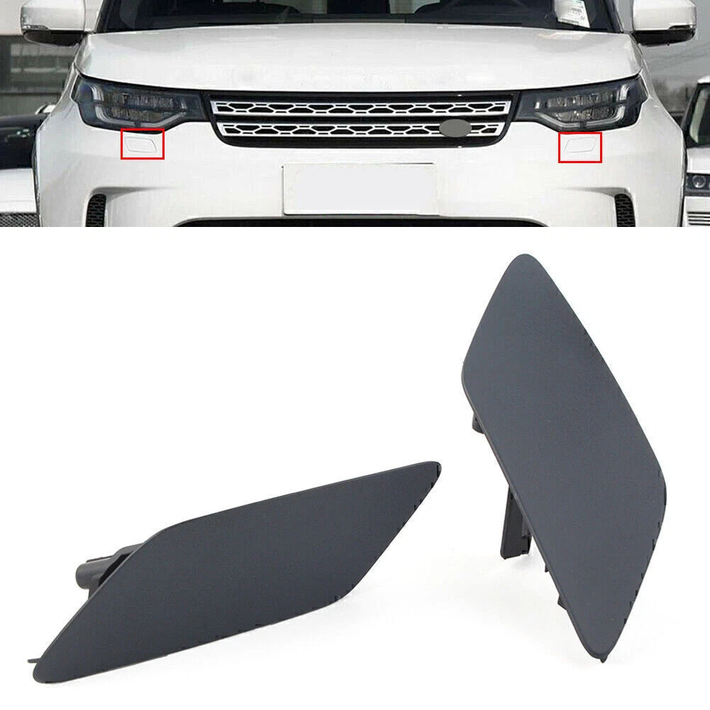 Pair Headlight Washer Cover Cap for Land Rover Discovery (2017–2020) LR083110 LR083109