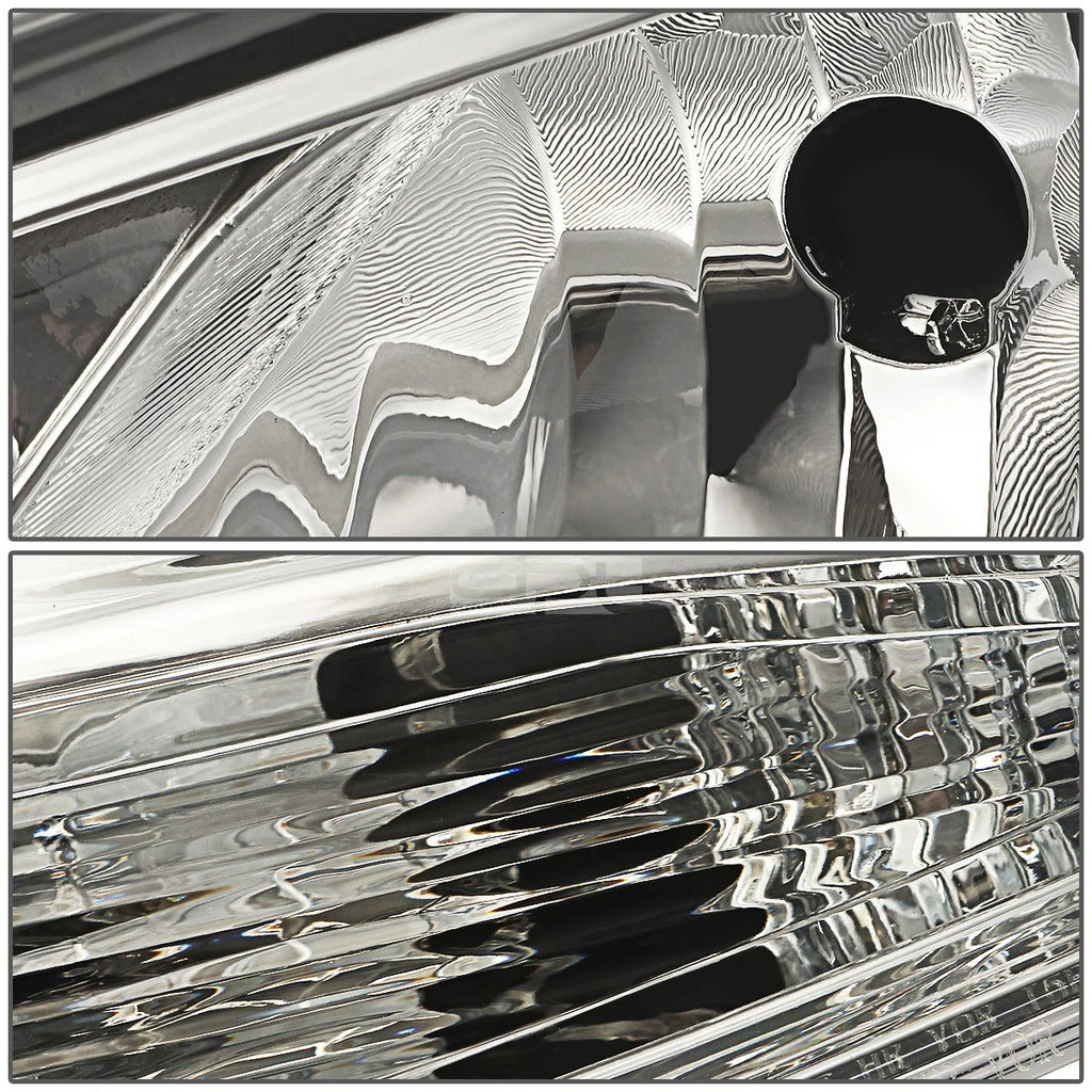 Pair Chrome Housing Amber Corner Headlights for Ford Focus (2012–2014)