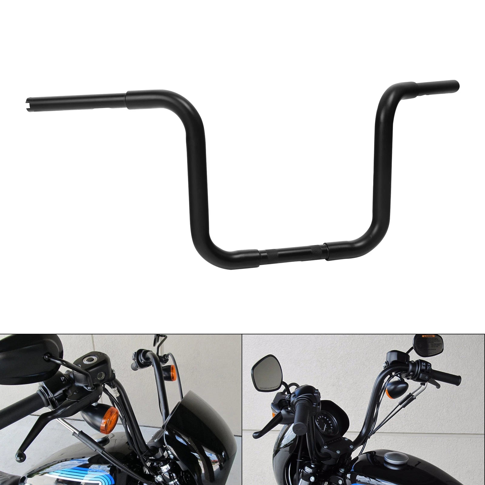 1.25" Fat Ape Hangers Handlebar for Harley FLST FXST Sportster (12" 14" 16" 18")