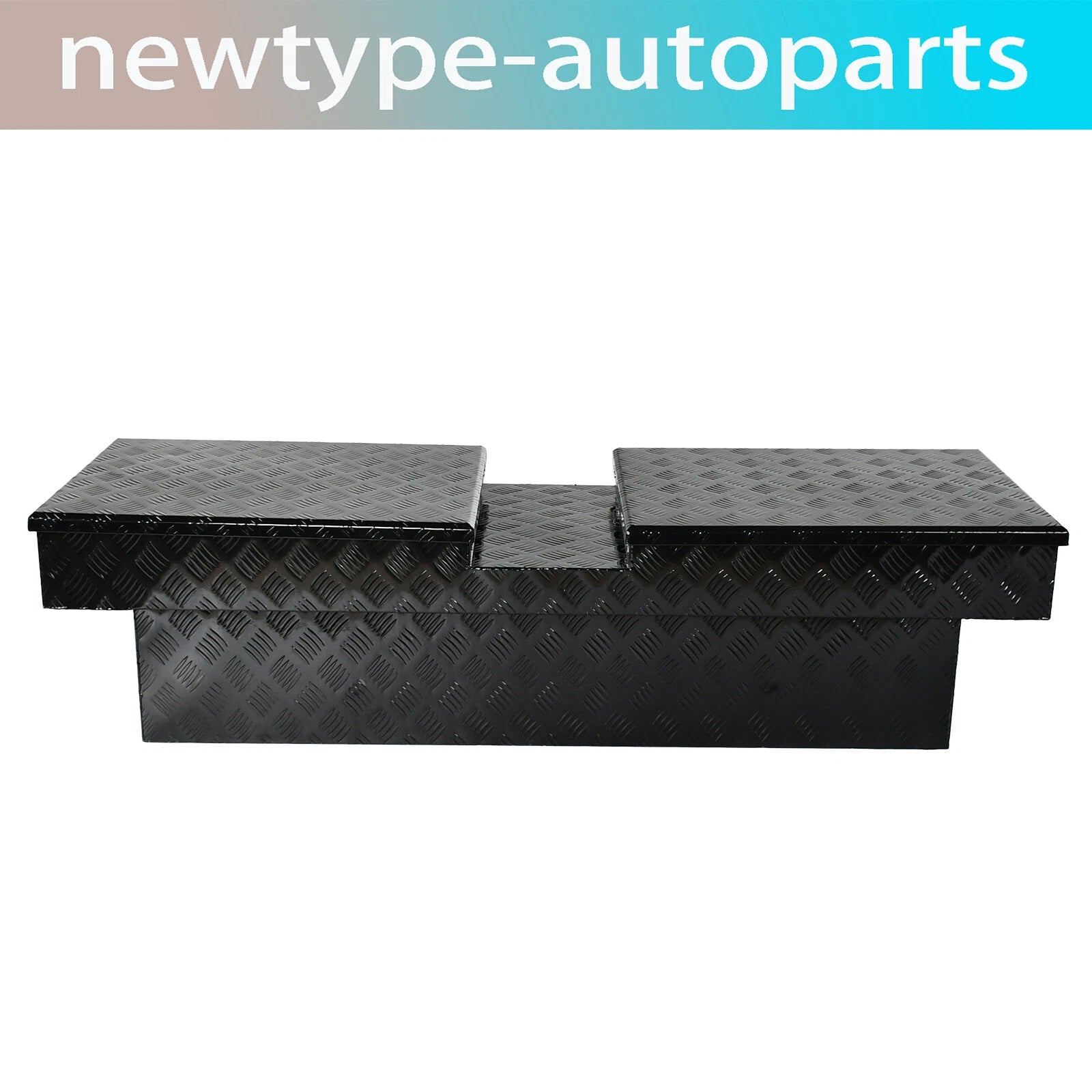 60" Aluminum Double Lid Gull Wing Tool Box for Truck Pickup