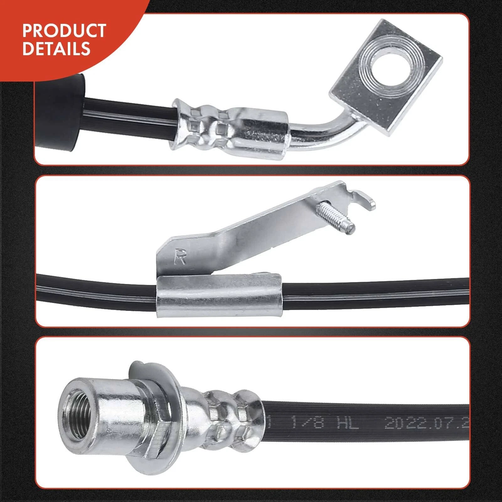 Rear Right Outer Brake Hydraulic Hose for Jeep Grand Cherokee (2016–2020)