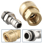 Pair Quick Release Connector Brass Tube Fitting for Pressure Washer (M22/14)