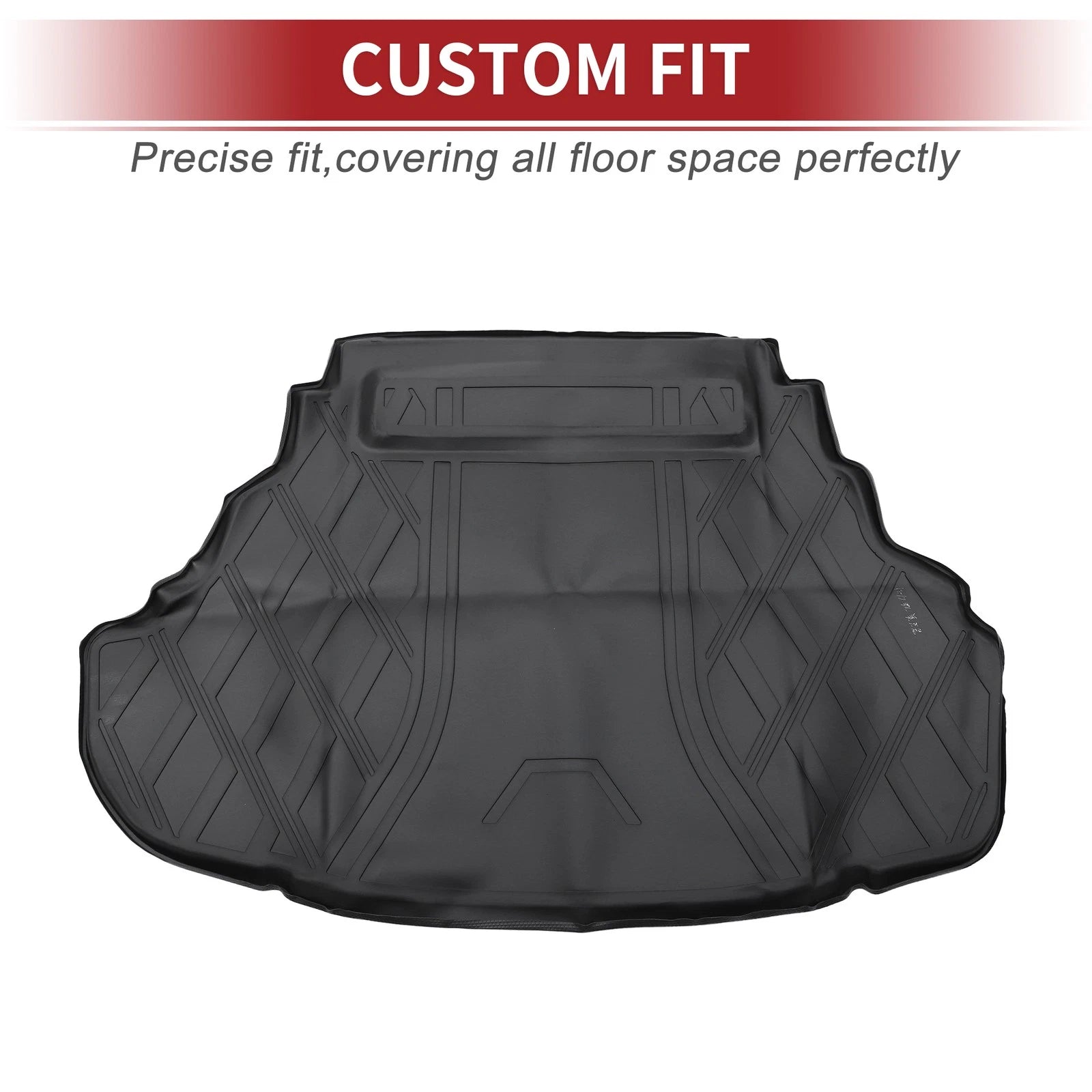 Cargo Liner Rear Trunk Mat for Toyota Camry (2015–2017) TPE Diamond Pattern