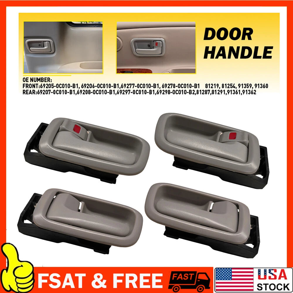 Interior Door Handle & Bezel Set for Toyota Tundra (2007–2021) Beige