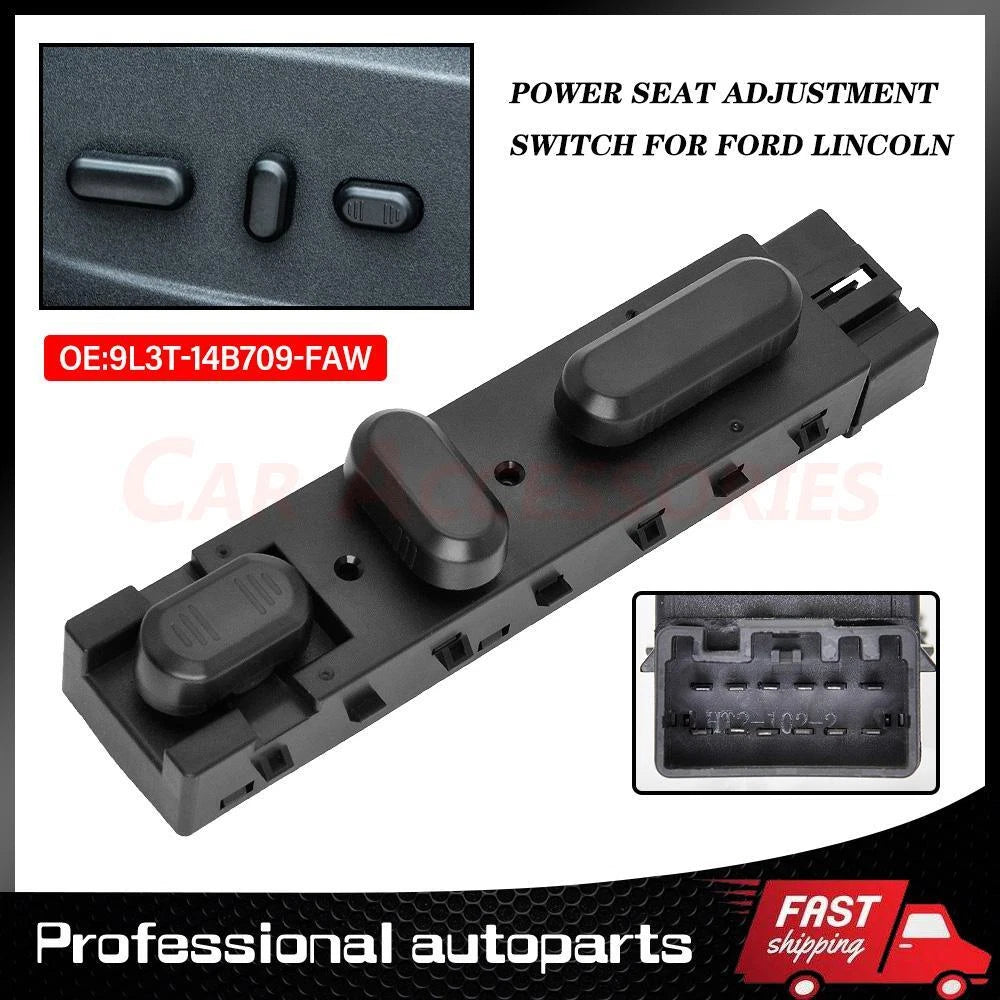Left Driver Side Seat Control Switch for Lincoln MKT MKX MKZ (2009–2016) 9L3T14B709FAW