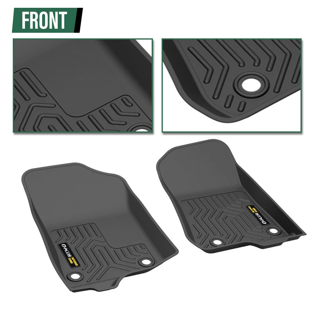 All Weather TPE Floor Mats for Jeep Gladiator (2020–2025)