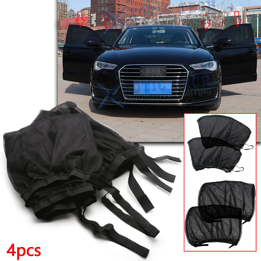 4Pcs Car Side Window Sun Shade Visor Mesh Shield for Audi (2008–2024)