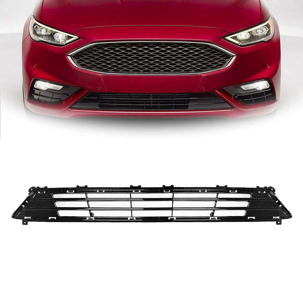 Front Grille Bumper Lower for Ford Fusion (2019–2020) Black Mesh