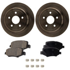 Rear Brake Disc Rotors and Pads Kit for Jeep Wrangler JK (2018)