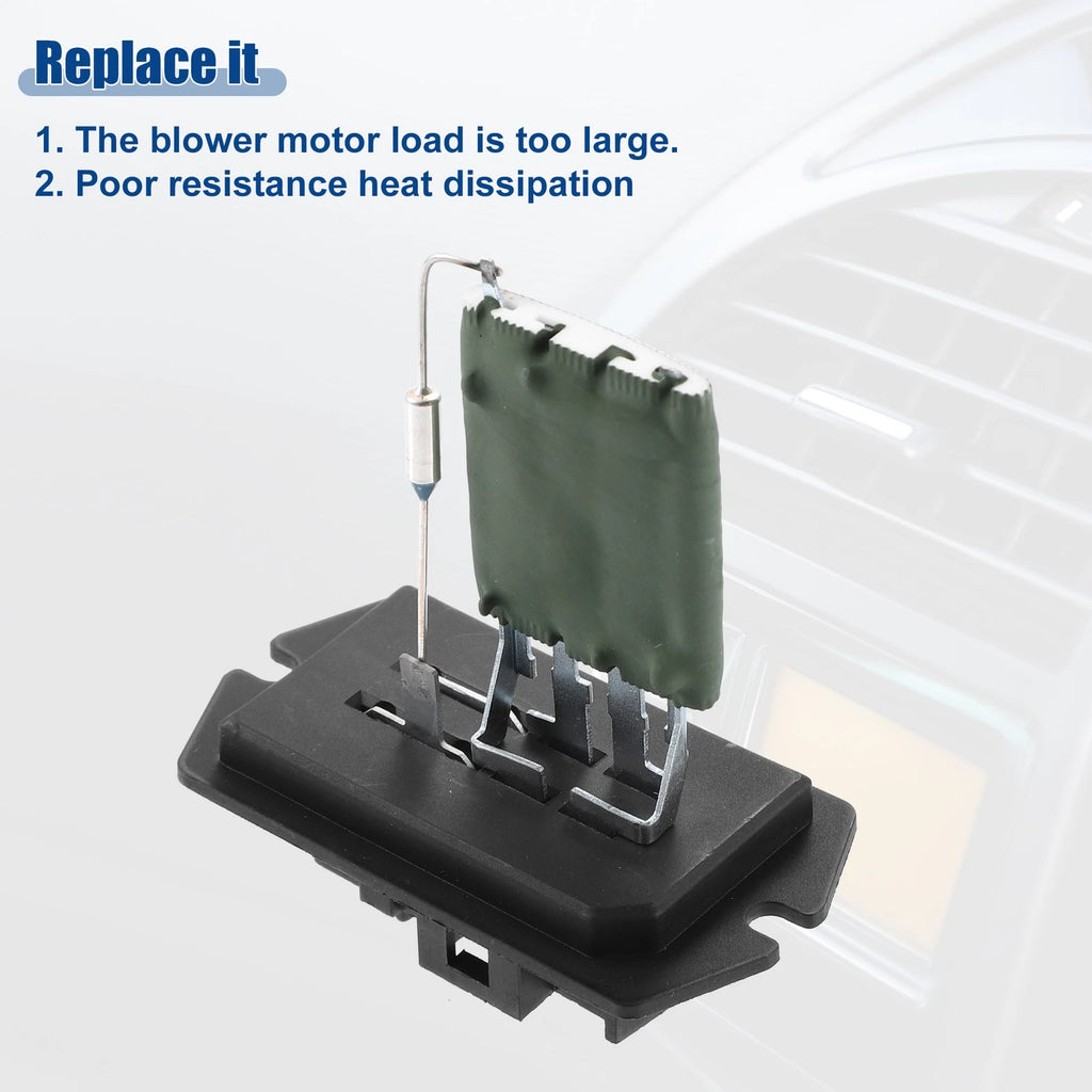 HVAC Blower Motor Resistor for Chrysler (Black Silver Tone Green)