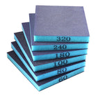 Set of 6 Sponge Sanding Pads Wet & Dry Abrasive Blocks for Craft and Polishing