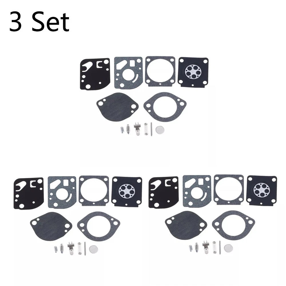 Set of 3 Carburetor Repair Kits for Stihl FS87 FS91 FS100 FS110 (RB-97)