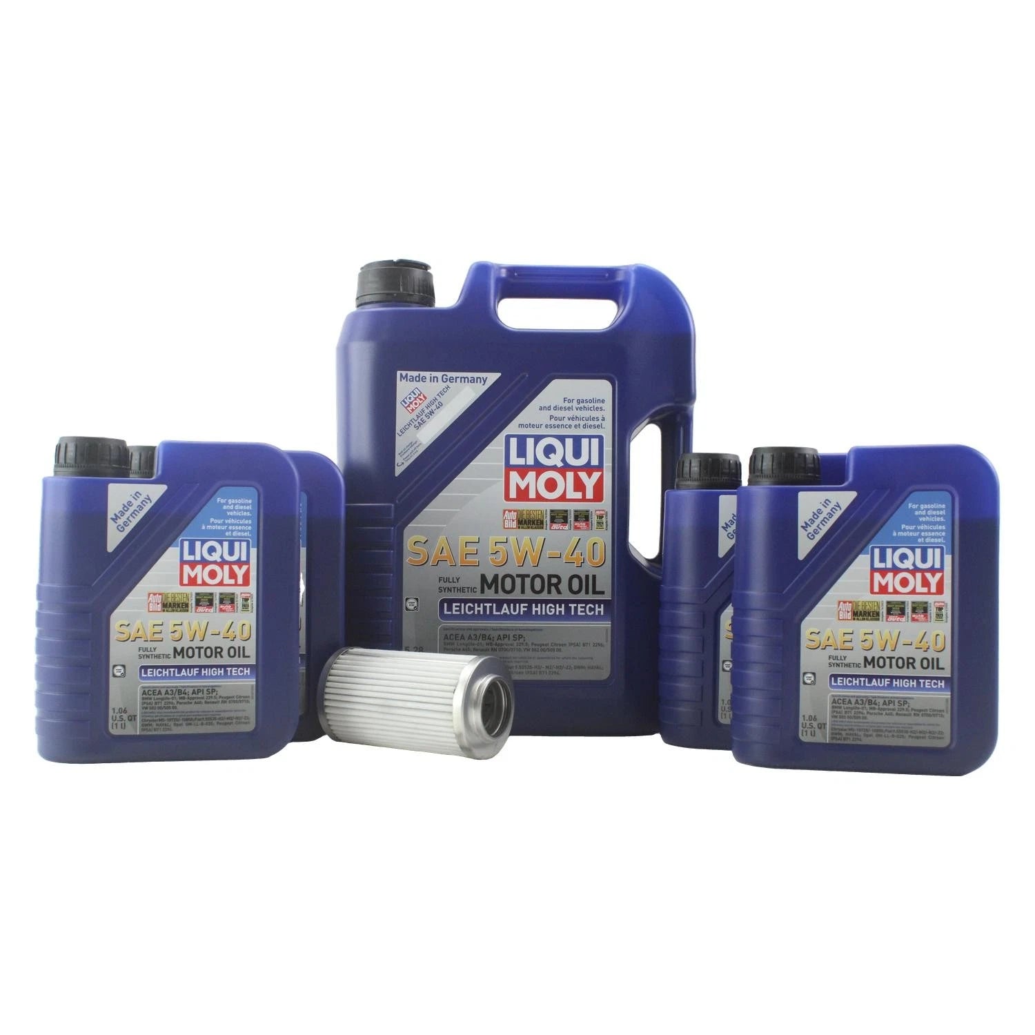 Engine Oil Change Kit 9L Liqui Moly 5W40 for Mercedes W211 W220 (2003–2010)