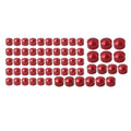 62X Engine Bolt Cap Covers Red for Harley Road Glide Softail M8 (2018-2024)