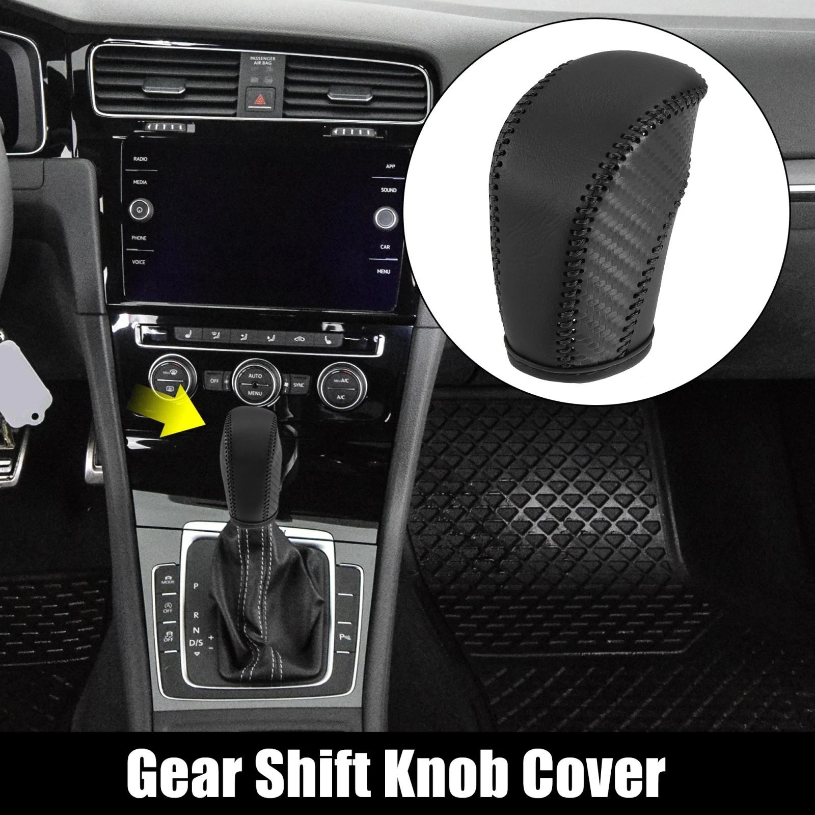 Gear Shift Knob Cover for Volkswagen Jetta Tiguan Passat Beetle (2011–2019)