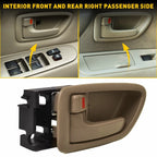 Set of 4 Beige Inside Door Handles for Toyota Sequoia (2001–2007)