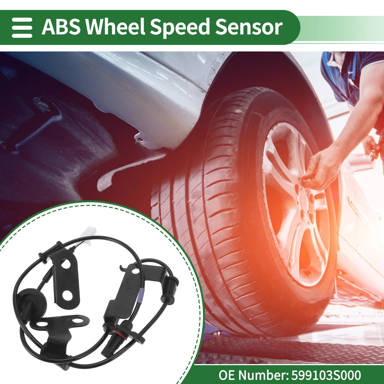 ABS Wheel Speed Sensor No. 599103S000 for Hyundai Sonata 