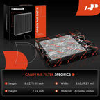 2X Activated Carbon Cabin Air Filter for Subaru Forester (2009-2018)