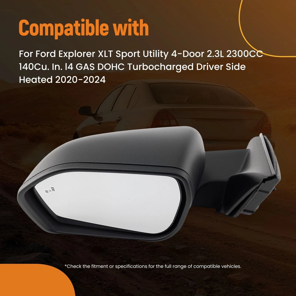 Left Side Mirror Signal Puddle Heated for Ford Explorer (2020–2024)