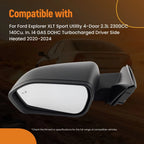 Left Side Mirror Signal Puddle Heated for Ford Explorer (2020–2024)