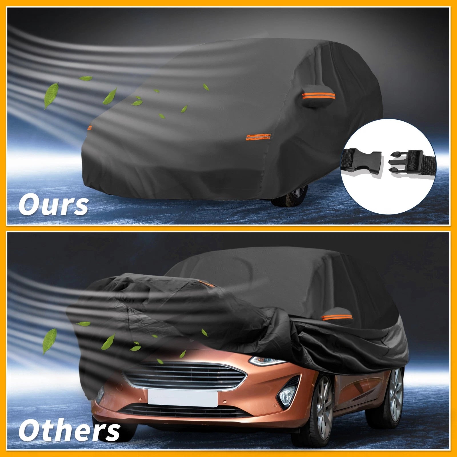 Car Cover Waterproof All Weather for Ford Fiesta Hatchback (2011–2023)