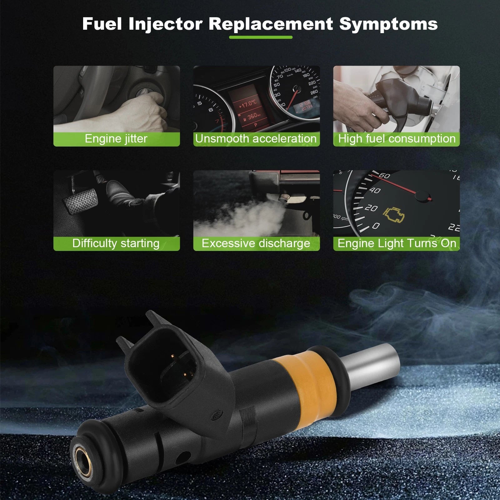 Fuel Injectors for Dodge Ram 1500 5.7L (2009–2010), Charger 5.7L (2010–2016, 2018)