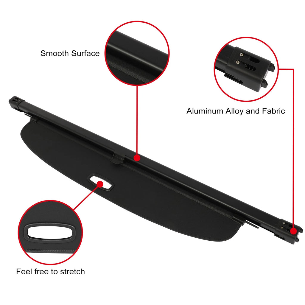 Retractable Rear Cargo Security Trunk Cover for Audi Q7 (2016–2024)
