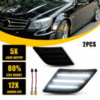 Front Side Marker LED Lights for Benz W204 C250 C300 C350 (2008–2011)