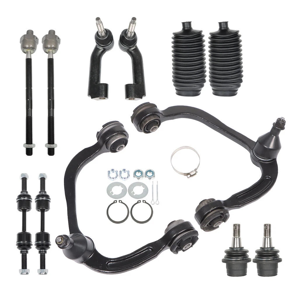 Set of 12 Front Control Arms Suspension Kit for Ford F-150 (2009–2014)