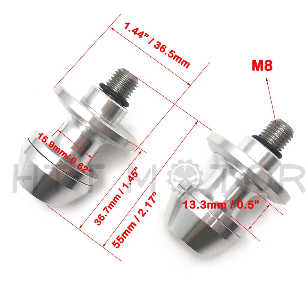 8mm CNC Swingarm Spools Sliders for Universal Motorcycle (All Years)