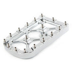 CNC Chrome MX Style Large Brake Pedal Pad Cover for Harley Electra Glide, Softail