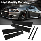 Door Cover Panel Trim for Dodge Charger (2011–2021) Black Pillar Posts