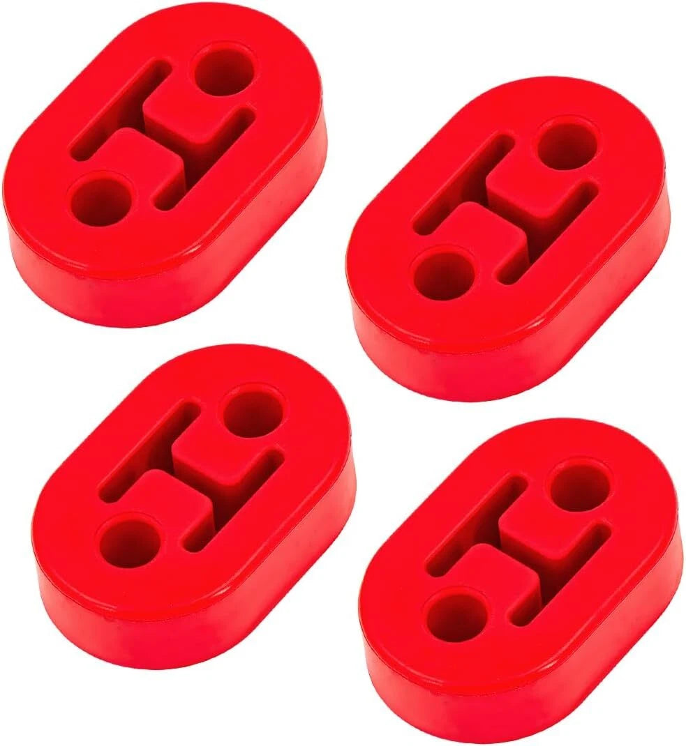 Set of 4 Rubber Exhaust Tail Pipe Mount Bracket Hanger Bushing Insulator