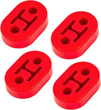 Set of 4 Rubber Exhaust Tail Pipe Mount Bracket Hanger Bushing Insulator