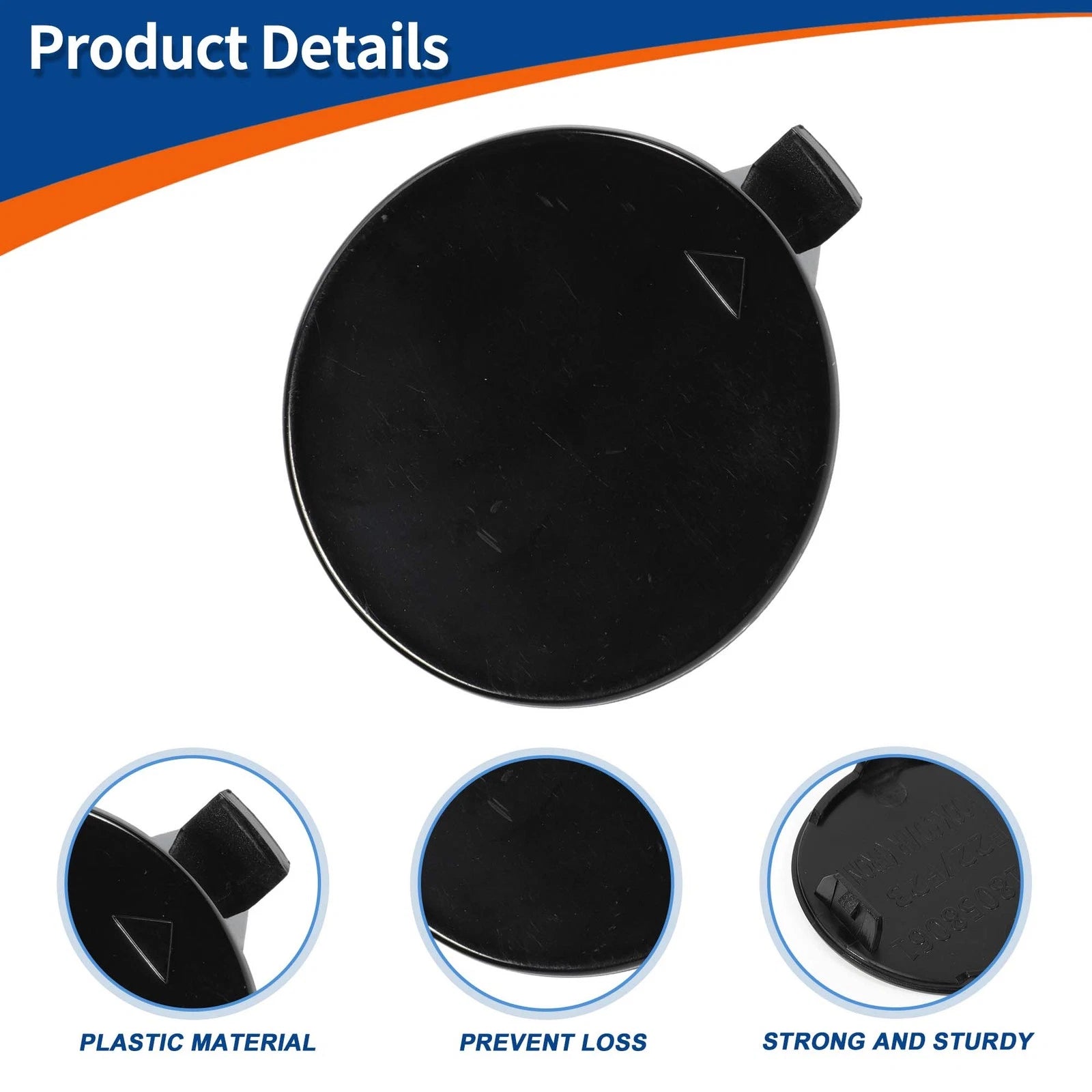 Tow Hook Cover for BMW 2 Series (2014–2021) No. 51118053828 Unpainted