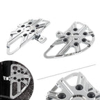 Pair Rear Passenger Footrest Floorboard Chrome for Harley Touring Softail