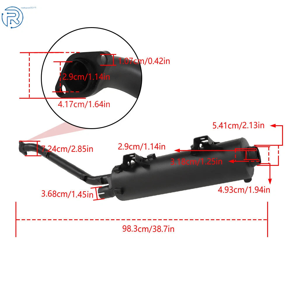 Exhaust Muffler for Kawasaki Brute Force 750 (2003-2023)