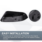 Right Side Rearview Mirror Cover Cap Gloss Black for Ford Explorer (2016–2019)