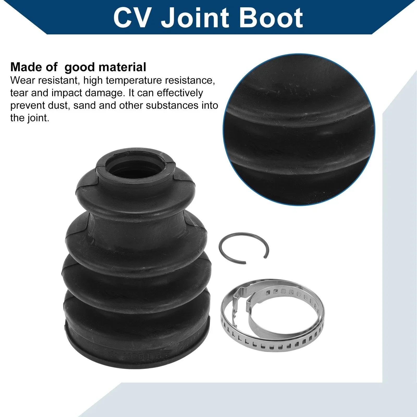 Inner CV Joint Boot Kit w/ Clamps for Porsche Cayenne (2011-2018)