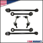 Set of 4 Rear Upper & Lower Control Arms Sway Bars for Honda Accord Acura TL TSX (2009–2017)