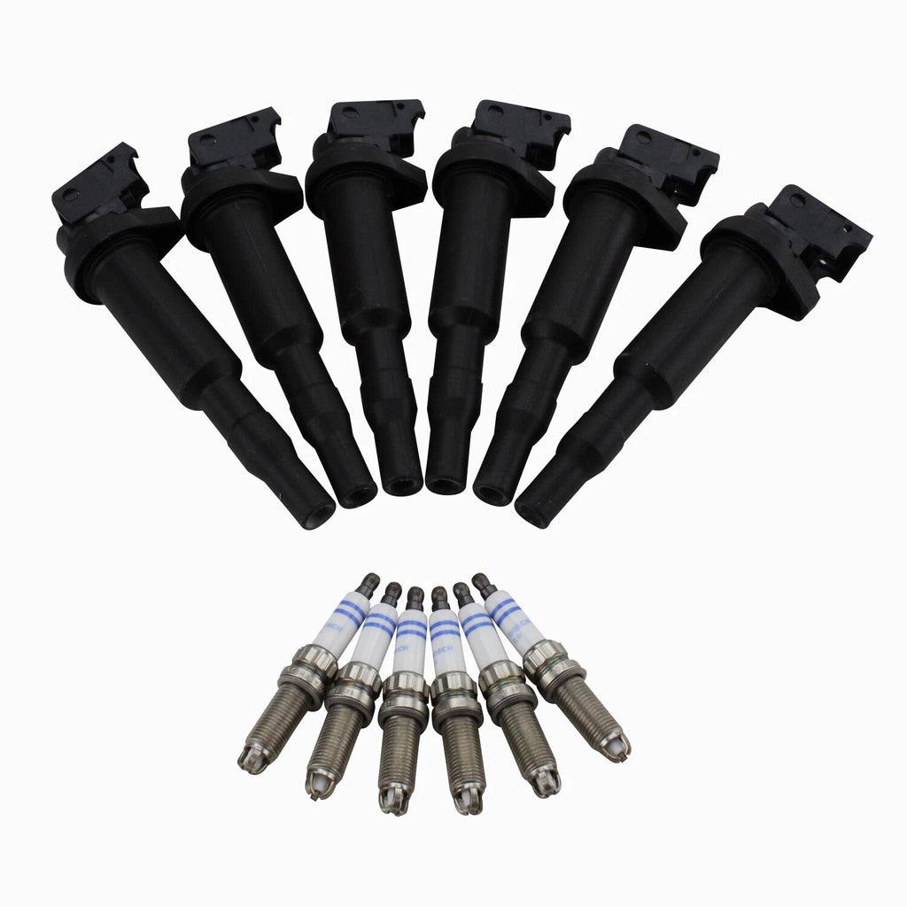 Ignition Coils & Spark Plugs Kit for BMW E82 135i 335i (Bosch)