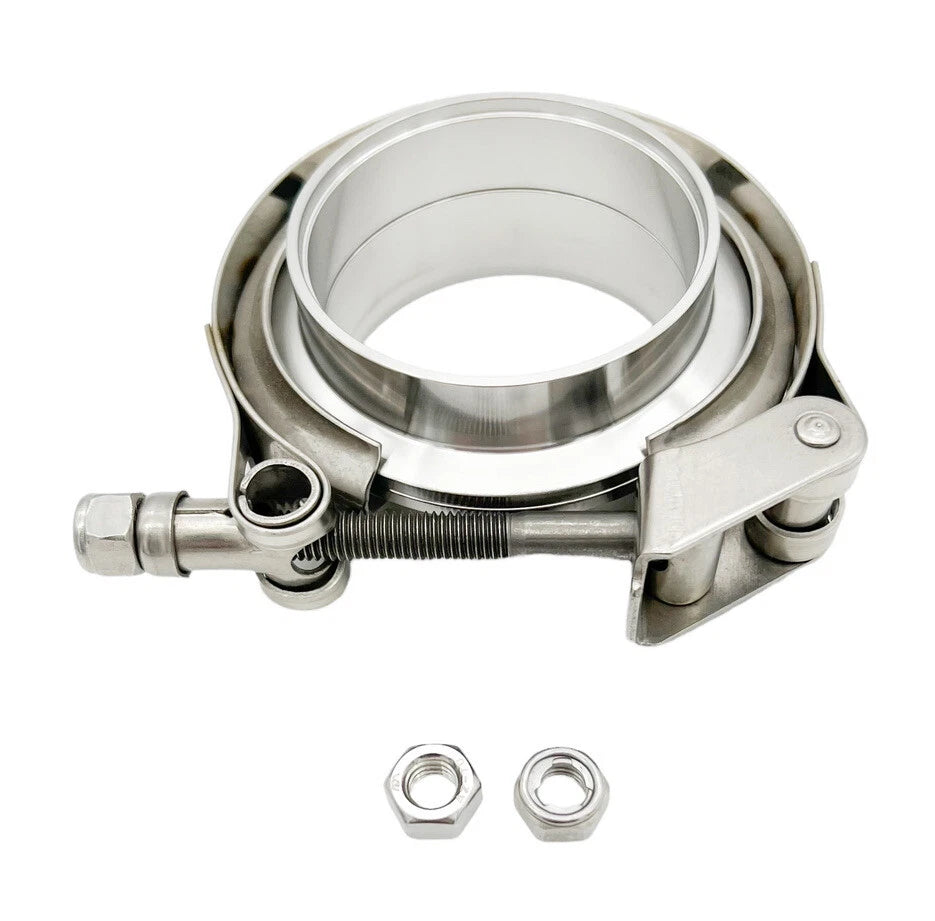 2.5'' V-Band Clamp Quick Release Stainless Steel with Flanges for Universal