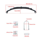 Single Trailer Axle Suspension Kit for Trailer (5000lb Capacity)