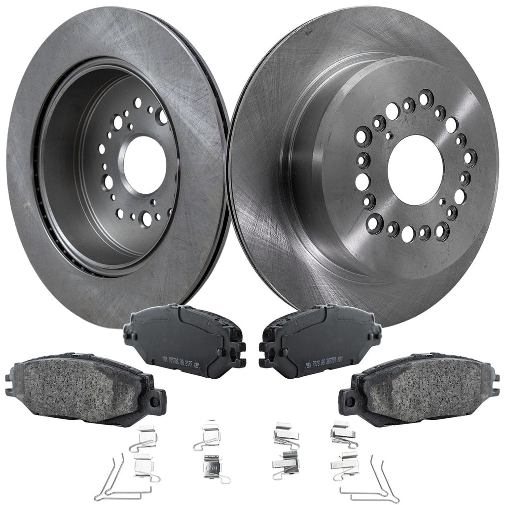 Brake Disc Rotors and Pads Kit for Lexus LS400 (1998–2000)