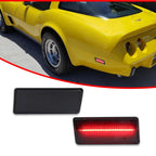 2X Smoked LED Rear Side Marker Lights for Chevy Corvette C3 (1974–1979)