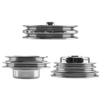 Chrome Power Steering Pulley Kit for Big Block Chevy 396-454 (1965-2002)