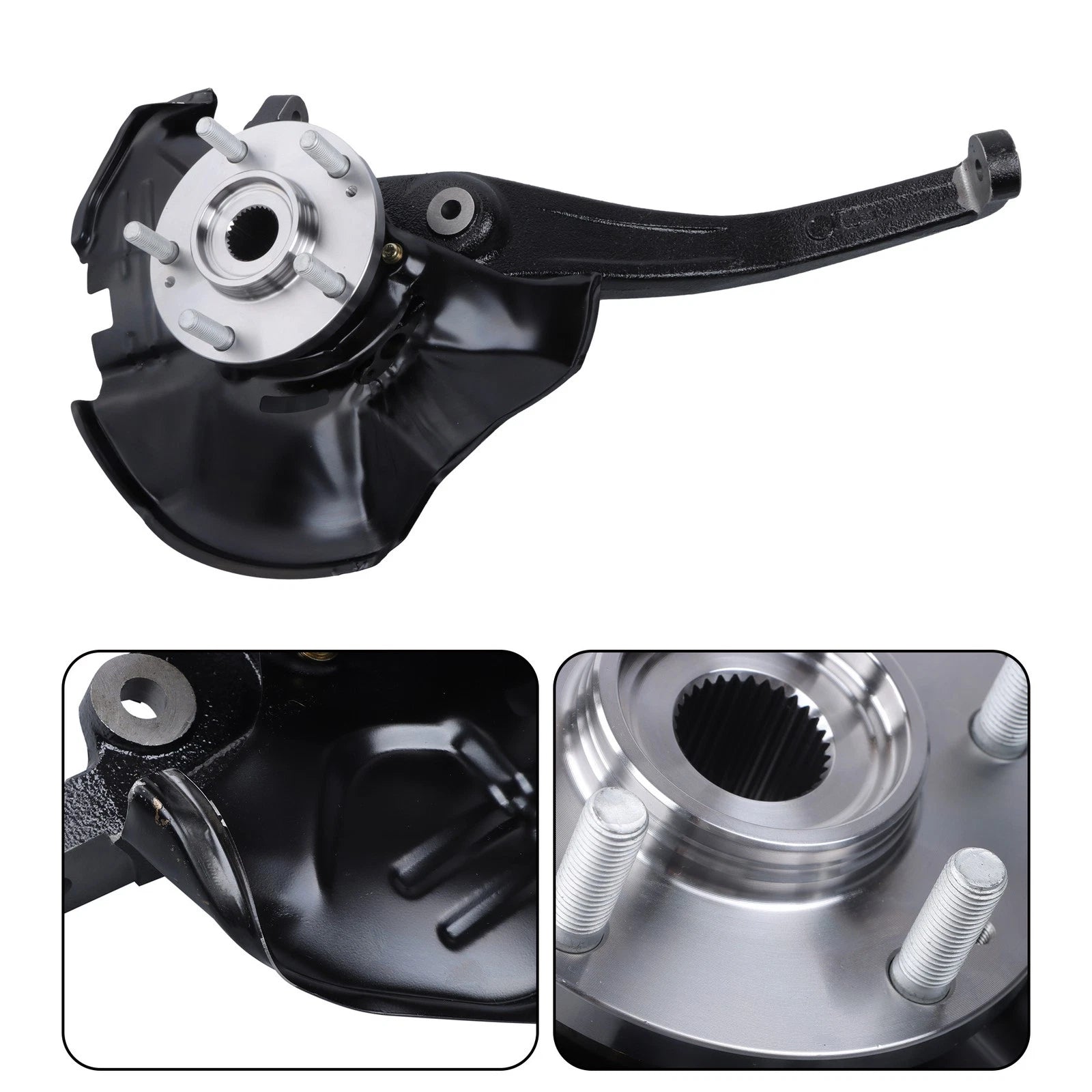 Front Passenger Steering Knuckle Wheel Bearing Hub for Hyundai Sonata (2008–2010)